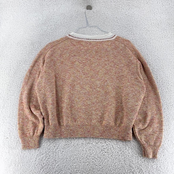Sonia Rykiel Cropped Sweater Womens XL Knit Crewneck Paris Made Italy Pullover - Picture 3 of 8